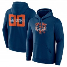 Толстовка Chicago Bears Navy Stellar Personalized Name & Number