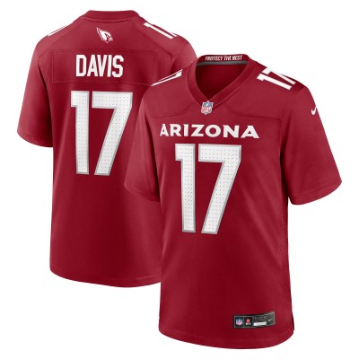 Игровая джерси Kaden Davis Arizona Cardinals Nike Team Game -  Cardinal