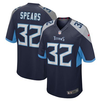 Игровая джерси Tyjae Spears Tennessee Titans Nike Team Game -  Navy