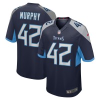 Игровая джерси Caleb Murphy Tennessee Titans Nike Team Game -  Navy