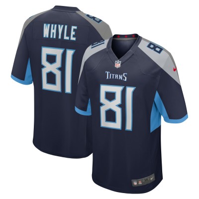 Игровая джерси Josh Whyle Tennessee Titans Nike Team Game -  Navy