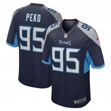 Игровая джерси Kyle Peko Tennessee Titans Nike Team Game -  Navy