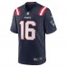 Игровая джерси Malik Cunningham New England Patriots Nike Team Game -  Navy