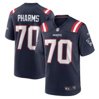 Игровая джерси Jeremiah Pharms Jr. New England Patriots Nike Team Game -  Navy