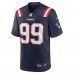 Игровая джерси Keion White New England Patriots Nike Team Game -  Navy