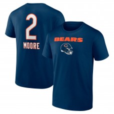 Футболка Chicago Bears D.J. Moore Navy Team Wordmark Player Футболка Chicago Bears D.J. Moore Navy Team Wordmark Player