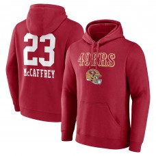 Толстовка Christian McCaffrey San Francisco 49ers Team Wordmark Player Name & Number - Scarlet