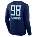 Футболка с длинным рукавом Jeffery Simmons Tennessee Titans Team Wordmark Player Name & Number - Navy