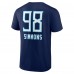 Футболка Jeffery Simmons Tennessee Titans Team Wordmark Player Name & Number - Navy