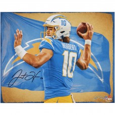 Justin Herbert Los Angeles Chargers Autographed Fanatics Authentic 16 x 20 Photo Print - Art by Brian Konnick Justin Herbert Los Angeles Chargers Autographed Fanatics Authentic 16 x 20 Photo Print - Art by Brian Konnick
