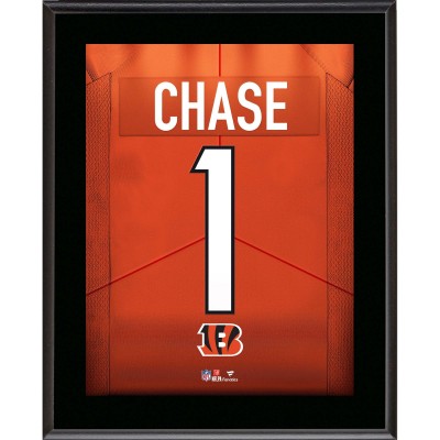 JaMarr Chase Cincinnati Bengals Fanatics Authentic 10.5 x 13 Jersey Number Sublimated Player Plaque