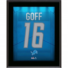 Jared Goff Detroit Lions Fanatics Authentic 10.5 x 13 Jersey Number Sublimated Player Plaque
