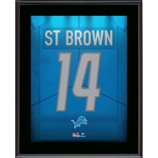 Amon-Ra St. Brown Detroit Lions Fanatics Authentic 10.5 x 13 Jersey Number Sublimated Player Plaque