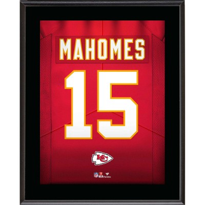 Patrick Mahomes Kansas City Chiefs Authentic 10.5 x 13 Jersey Number Sublimated Player Plaque