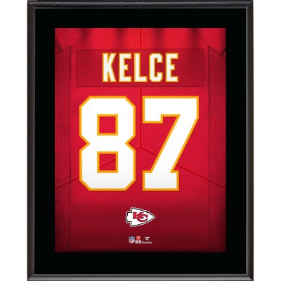 Travis Kelce Kansas City Chiefs Authentic 10.5 x 13 Jersey Number Sublimated Player Plaque