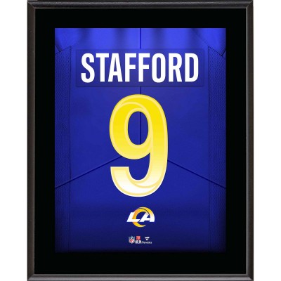 Matthew Stafford Los Angeles Rams Fanatics Authentic 10.5 x 13 Jersey Number Sublimated Player Plaque