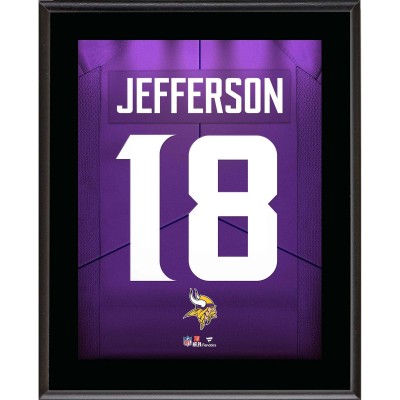 Justin Jefferson Minnesota Vikings Fanatics Authentic 10.5 x 13 Jersey Number Sublimated Player Plaque