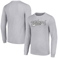 Pittsburgh Steelers Starter Heather Gray Tailsweep Long Sleeve T-Shirt