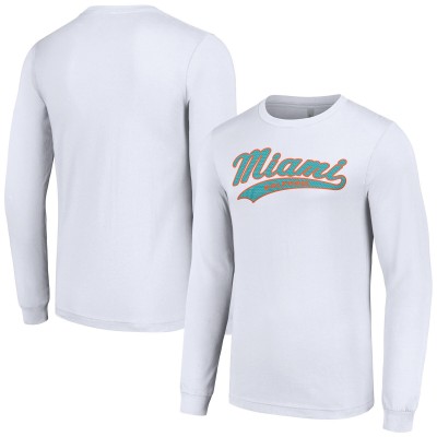 Футболка с длинным рукавом Miami Dolphins Starter Tailsweep - White