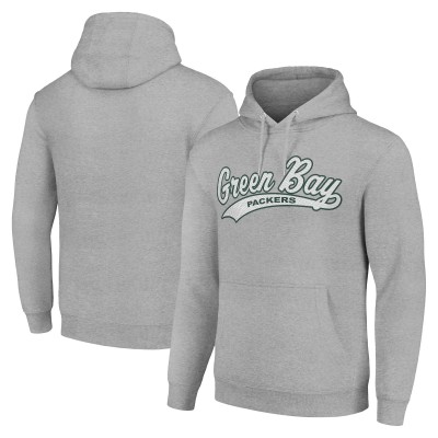 Толстовка Unisex Green Bay Packers Starter Heather Gray Tailsweep