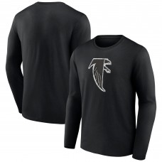 Футболка с длинным рукавом Atlanta Falcons Black Throwback