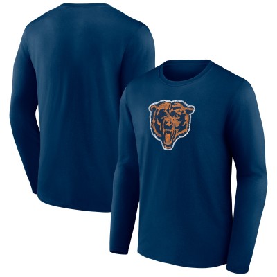 Футболка с длинным рукавом Chicago Bears Throwback - Navy