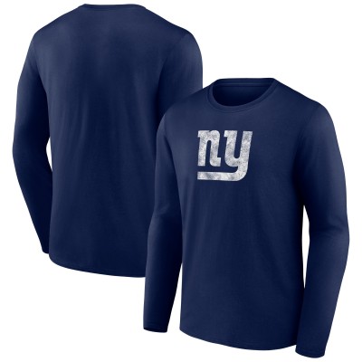 Футболка с длинным рукавом New York Giants Throwback - Navy