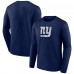 Футболка с длинным рукавом New York Giants Throwback - Navy