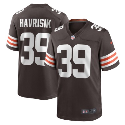 Игровая джерси Lucas Havrisik Cleveland Browns Nike Team Game -  Brown