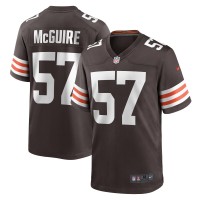 Cleveland Browns Isaiah McGuire Nike Brown Team Game Jersey