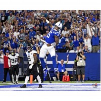 Anthony Richardson Indianapolis Colts Unsigned Fanatics Authentic Rushing TD Celebration Photograph