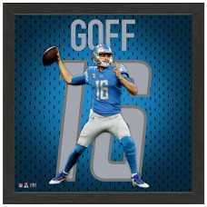 Detroit Lions Jared Goff Highland Mint 13 x 13 Impact Jersey Frame