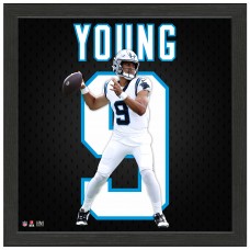 Carolina Panthers Bryce Young Highland Mint 13 x 13 Impact Jersey Frame