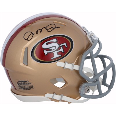 Joe Montana San Francisco 49ers Autographed Fanatics Authentic Riddell Faithful to the Bay Speed Mini Helmet