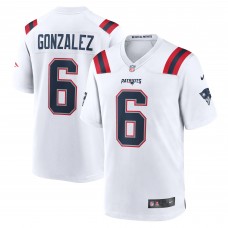 Игровая джерси Christian Gonzalez New England Patriots Nike  Game -  White