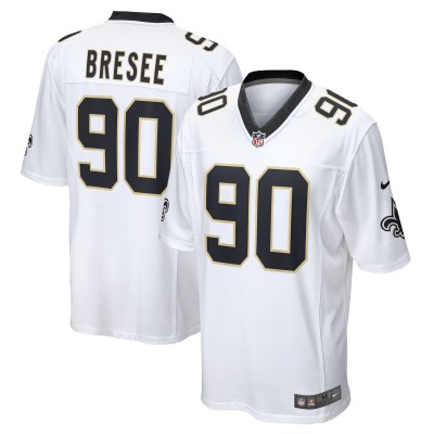 Игровая джерси New Orleans Saints Bryan Bresee Nike White Game