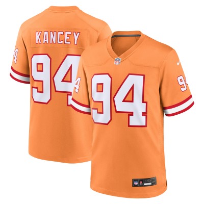 Игровая джерси Calijah Kancey Tampa Bay Buccaneers Nike Alternate Team Game - Orange