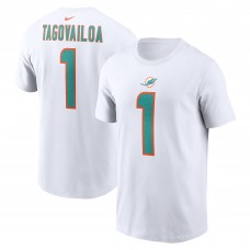 Футболка Tua Tagovailoa Miami Dolphins Nike Player Name & Number - White