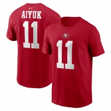 Футболка Brandon Aiyuk San Francisco 49ers Nike Player Name & Number - Scarlet