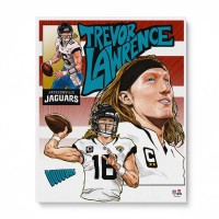 Trevor Lawrence Jacksonville Jaguars Unsigned Fanatics Authentic 16 x 20 Photo Print - Art by Brian Kong
