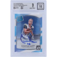 Cooper Kupp Los Angeles Rams Autographed 2017 Panini Donruss Optic Rated Rookie #179 Beckett Fanatics Witnessed Authenticated 9/10 Rookie Card