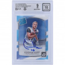 Cooper Kupp Los Angeles Rams Autographed 2017 Panini Donruss Optic Rated Rookie #179 Beckett Fanatics Witnessed Authenticated 9/10 Rookie Card Cooper Kupp Los Angeles Rams Autographed 2017 Panini Donruss Optic Rated Rookie #179 Beckett Fanatics Witnessed Authenticated 9/10 Rookie Card