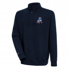Кофта на короткой молнии New England Patriots Adult Throwback Logo Victory - Navy
