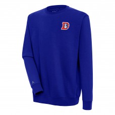 Denver Broncos Antigua Royal Throwback Logo Victory Pullover Sweatshirt Denver Broncos Antigua Royal Throwback Logo Victory Pullover Sweatshirt