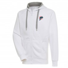 Толстовка на молнии Miami Dolphins Adult Throwback Logo Victory - White
