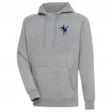 Толстовка Indianapolis Colts Adult Throwback Logo Victory - Heather Gray