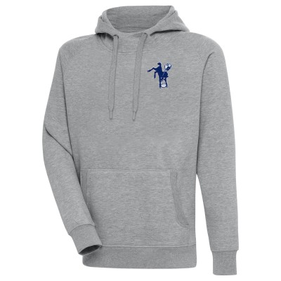 Толстовка Indianapolis Colts Adult Throwback Logo Victory - Heather Gray