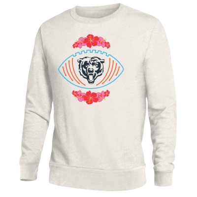 Кофта Chicago Bears Majestic Threads Cream Latino Heritage Floral Football