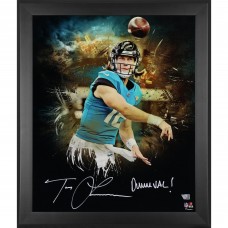 Trevor Lawrence Jacksonville Jaguars Autographed Fanatics Authentic Framed 20 x 24 In Focus Photograph with Duuuval! Inscription - Limited Edition #1 of 16