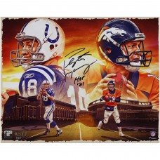Peyton Manning Indianapolis Colts & Denver Broncos Autographed Fanatics Authentic 16 x 20 Photo Print with HOF 21 Inscription - Art by Brian Konnick - Limited Edition of 21 Peyton Manning Indianapolis Colts & Denver Broncos Autographed Fanatics Authentic 16 x 20 Photo Print with HOF 21 Inscription - Art by Brian Konnick - Limited Edition of 21